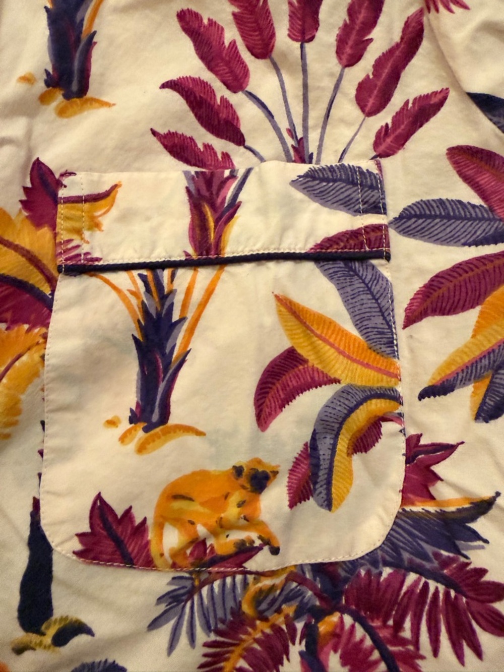 Printfresh Short Pajama Set in Tropical Print - Picture 8 of 8